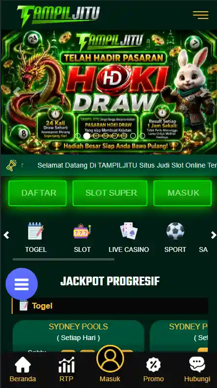 TAMPILJITU Hoki Draw, Jackpot Progresif & Fitur Lengkap