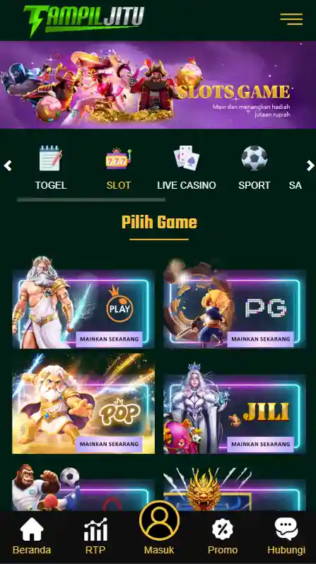 TAMPILJITU Slot Games Pragmatic Play & PG Soft RTP Tertinggi